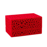 Red Engagement Wedding Jewelry Box Holder Display Gift