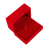Red Engagement Wedding Jewelry Box Holder Display Gift