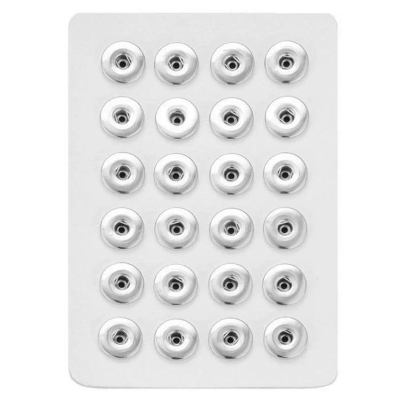 Snap Button Jewelry Leather Display for 24pcs Snap Buttons