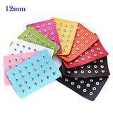 Snap Button Jewelry Leather Display for 24pcs Snap Buttons