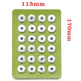 Snap Button Jewelry Leather Display for 24pcs Snap Buttons