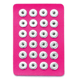 Snap Button Jewelry Leather Display for 24pcs Snap Buttons