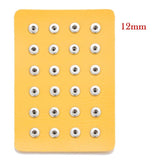 Snap Button Jewelry Leather Display for 24pcs Snap Buttons
