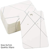 50pcs 7X10cm Jewelry Necklace Earring Holder Cardboard for Display