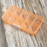 Clear Plastic Jewelry Organizer Box Portable Earrings Storage Box