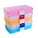 Clear Plastic Jewelry Organizer Box Portable Earrings Storage Box