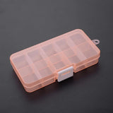 Clear Plastic Jewelry Organizer Box Portable Earrings Storage Box