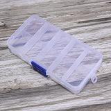 Clear Plastic Jewelry Organizer Box Portable Earrings Storage Box