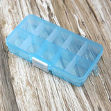 Clear Plastic Jewelry Organizer Box Portable Earrings Storage Box