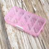 Clear Plastic Jewelry Organizer Box Portable Earrings Storage Box