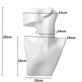 Mannequin Head Necklace Display Stand Choker Organizer