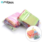 50Pcs Sheer Organza Bags Candy Bags Wedding Party Decoration Gift Pouches