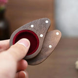 Heart Shape Wooden Ring Storage Box Jewelry Holder
