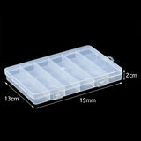 24 Compartment Plastic Storage Box Organizer for Jewelry Beads Accessories