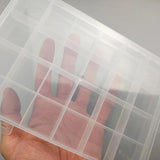 24 Compartment Plastic Storage Box Organizer for Jewelry Beads Accessories