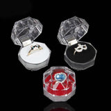 20 Pcs Acrylic Transparent Jewelry Boxes