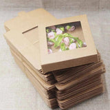 10pcs Wedding Candy Favors Arts&Crafts Box with Clear PVC Window