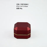 Velvet LED Jewelry Box for Proposal Engagement Wedding