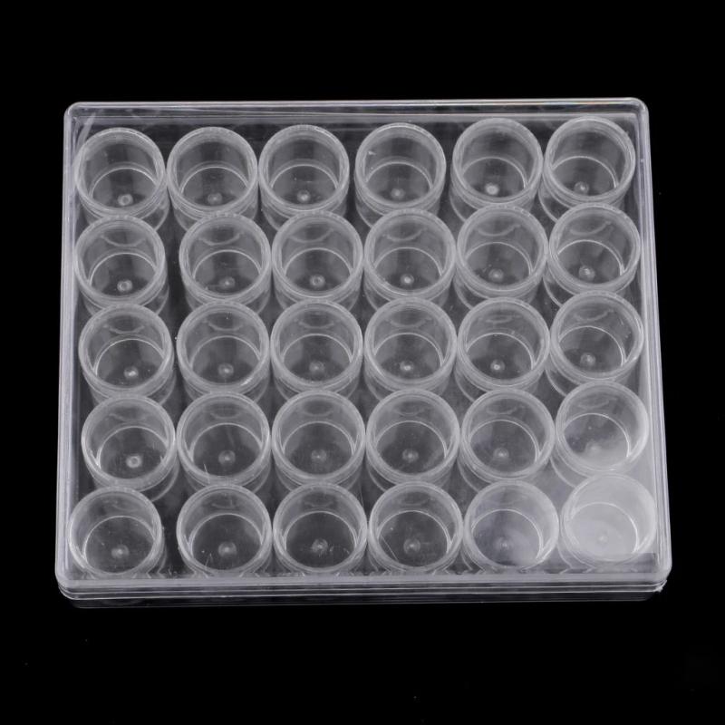 30 Slots Jewelry Craft Beads Storage Box Organizer