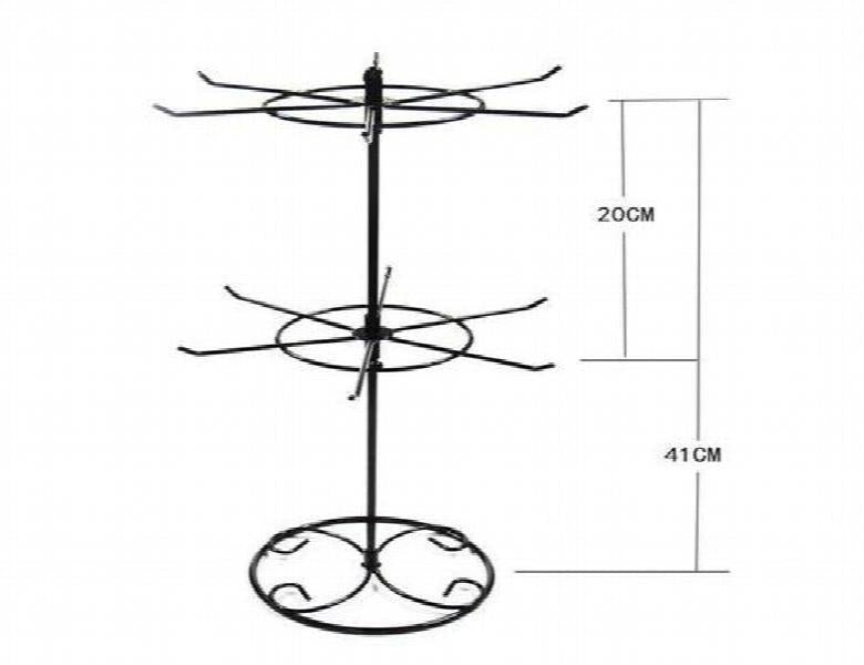 2 Tier Rotating Necklace Holder Bracelet Stand Organizer