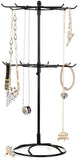 2 Tier Rotating Necklace Holder Bracelet Stand Organizer