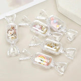 10 Pcs/lot Mini Candy Jewelry Box Transparent Sweet Candy Shaped Portable Boxes