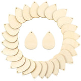 650Pcs Wooden Teardrop Earring Pendants Kit