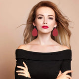 650Pcs Wooden Teardrop Earring Pendants Kit