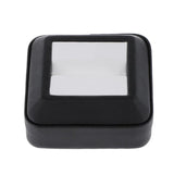 Leather Gem Display Box Storage Case For Gemstones Diamond Jewelry