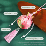 2 Peony Flower Fragrance Bag Brocade Empty Bag Antique Car Pendant Gift Bag