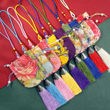 2 Peony Flower Fragrance Bag Brocade Empty Bag Antique Car Pendant Gift Bag