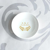 Personalized Wedding Ring Holder Ceramic Jewelry Tray
