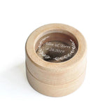 Personalized Wood Wedding Ring Box Engraved Name Date