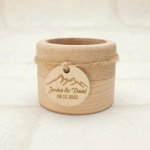 Personalized Wedding Ring Box Wood Ring Bearer Box Wedding Ring Holder