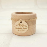 Personalized Wedding Ring Box Wood Ring Bearer Box Wedding Ring Holder