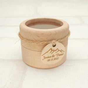 Personalized Wedding Ring Box Wood Ring Bearer Box Wedding Ring Holder