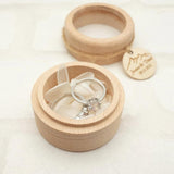 Personalized Wedding Ring Box Wood Ring Bearer Box Wedding Ring Holder