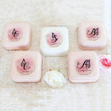 Personalized Butterfly Initials Travel Jewelry Case