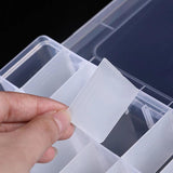 Adjustable Clear Storage Box for Jewelry Bead Crafts - 24 Grids