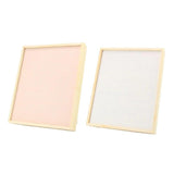 Wooden Frame Rings Display Tray Jewelry Storage Box