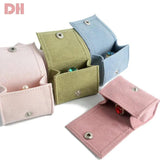 Mini Portable Jewelry Storage Bag Bead Flannel Cloth Snap Bag