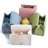 Mini Portable Jewelry Storage Bag Bead Flannel Cloth Snap Bag