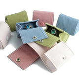 Mini Portable Jewelry Storage Bag Bead Flannel Cloth Snap Bag