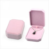 Flannelette Pendant Packaging Box Necklace Single Jewelry Box Multicolor