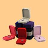 Flannelette Pendant Packaging Box Necklace Single Jewelry Box Multicolor