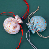 Brocade Flower Embroidery Sachet Bag Car Hanging