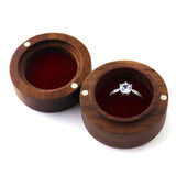 Walnut Wood Ring Jewelry Storage Box Wedding Engagement Keepsake Box