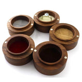 Walnut Wood Ring Jewelry Storage Box Wedding Engagement Keepsake Box