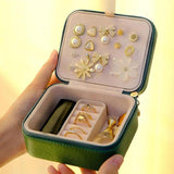 Wood Jewelry Display Box with Hooks for Earrings
