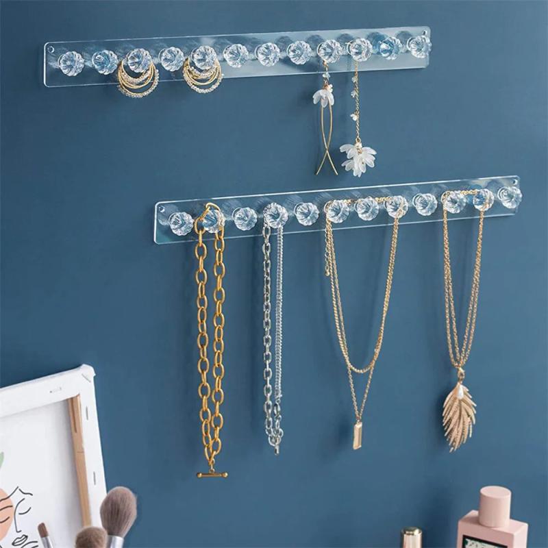Acrylic Jewelry Storage Rack Earring Necklace Holder